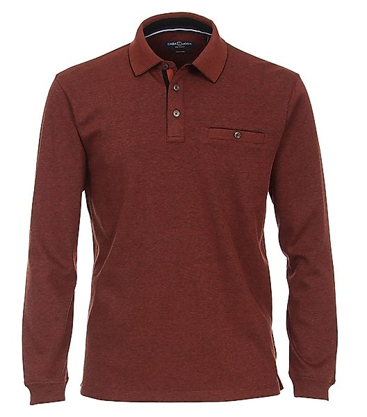CASA MODA Pflegeleichtes Stretch-Poloshirt Farbe terra Größe: 5XL günstig online kaufen