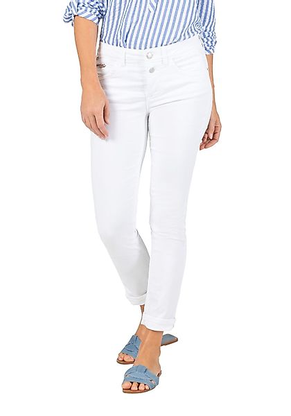 TIMEZONE 7/8 Damen Jeans SLIM NALITZ 7/8 - Mid Waist - Slim Fit - Weiß günstig online kaufen