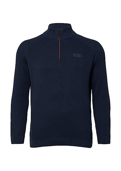 s.Oliver Longpullover Strickpullover Pullover aus Strukturstrick mit Troyer günstig online kaufen