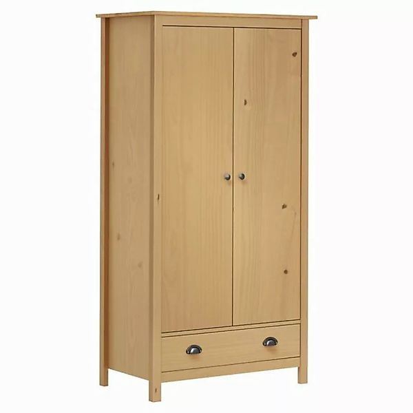 furnicato Kleiderschrank mit 2 Türen Hill 89x50x170 cm Massivholz Kiefer (1 günstig online kaufen