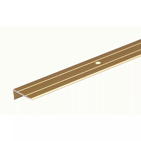 Treppenkantenprofil Aluminium 10 mm x 25 mm x 1.000 mm Gold günstig online kaufen