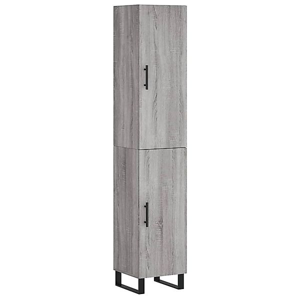 vidaXL Highboard Grau Sonoma 34,5x34x180 cm Holzwerkstoff 3198815 günstig online kaufen