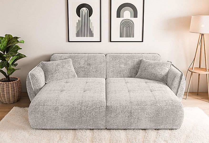 Home affaire Big-Sofa »MIRELDA Design-Sofa mit Steppungen, extra tief, Brei günstig online kaufen