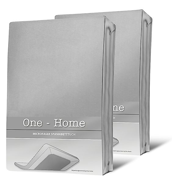 One Home Spannbettlaken, Microfaser, Gummizug: rundum, günstig online kaufen