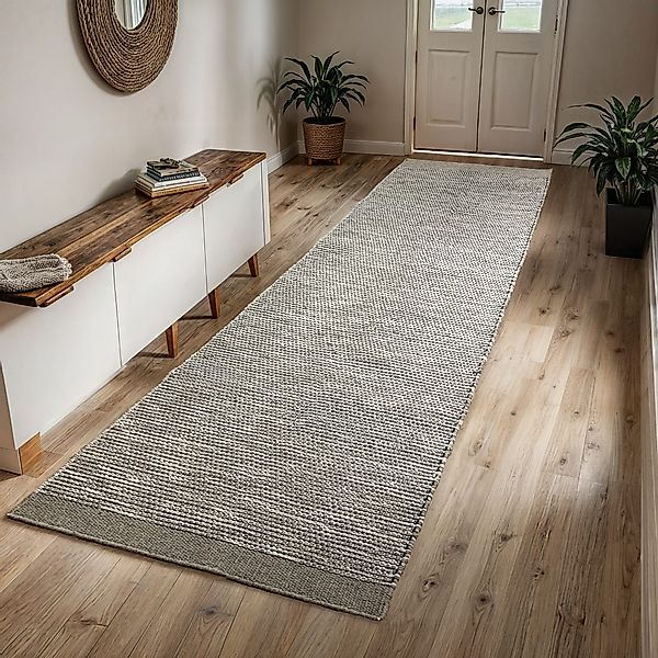 OTTO home Wollteppich "Odenne" rechteckig 10 mm Höhe handgewebter Wendetepp günstig online kaufen