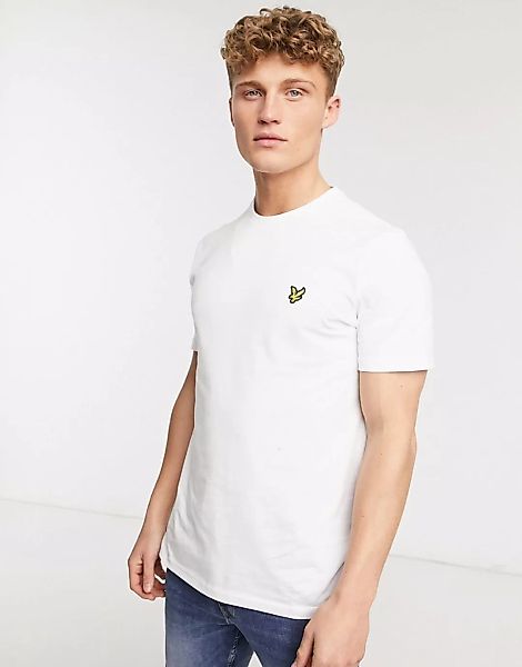 Lyle & Scott – Weißes T-Shirt mit Logo günstig online kaufen