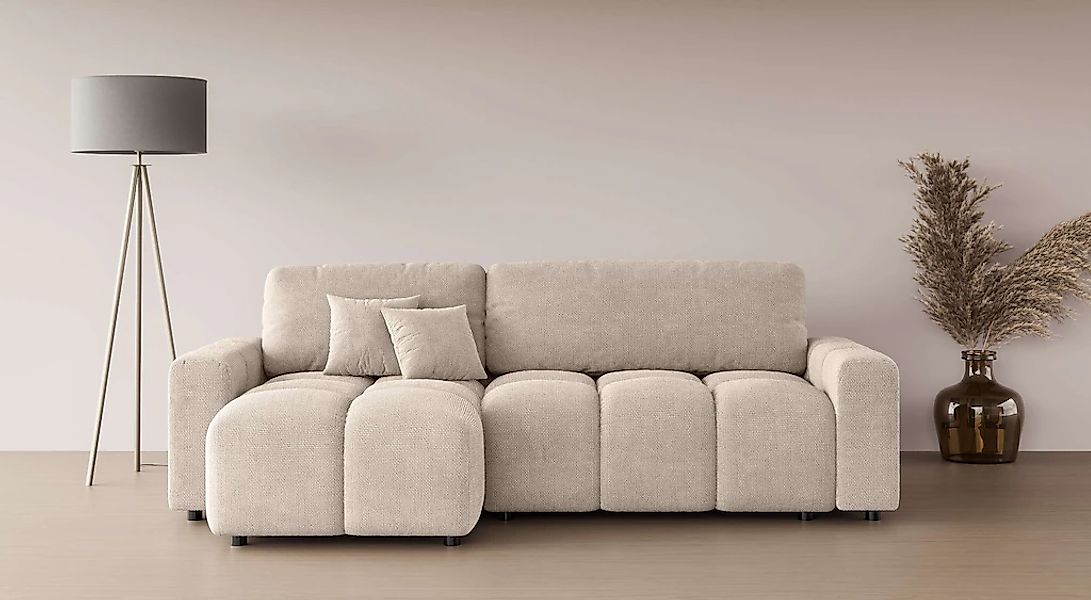 INOSIGN Ecksofa "FELICI, Schlafsofa 233cm, L-Form mit Recamiere beidseitig günstig online kaufen