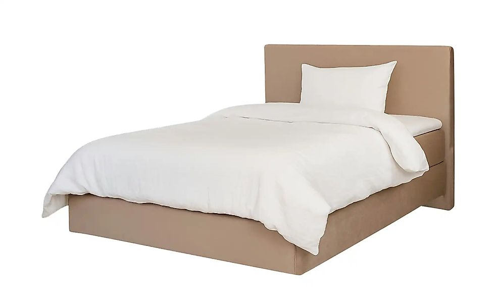 Boxspringbett  Elin ¦ beige ¦ Maße (cm): B: 140 H: 105 Betten > Boxspringbe günstig online kaufen