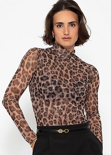 SASSYCLASSY Langarmshirt Leo Print Langarmshirt in günstig online kaufen