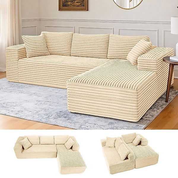 COMHOMA Sofa Big-Sofa, L-förmige Sofa, Couch günstig online kaufen