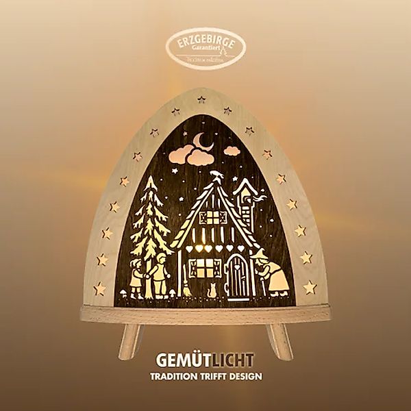 Weigla LED Dekolicht »Hänsel & Gretel, BxHxT: 30x32x6 cm« E14 Weihnachtsdek günstig online kaufen