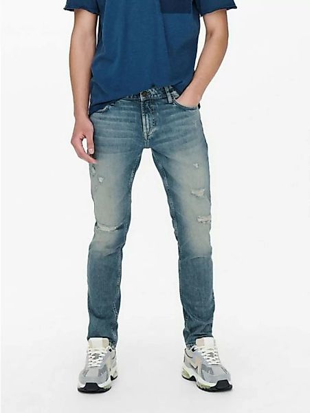 ONLY & SONS Slim-fit-Jeans Slim Fit Jeans Destroyed Denim Stretch Pants ONS günstig online kaufen