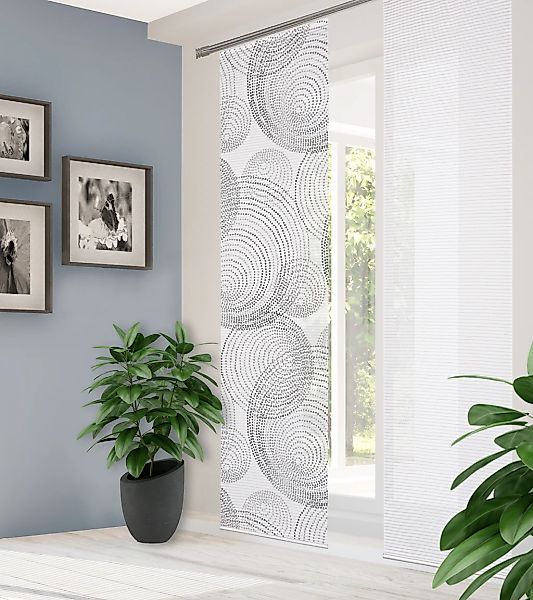 HOME in green Schiebegardine "SPIRO" Paneelwagen 1 Stk. tlg. DIGITALBEDRUCK günstig online kaufen