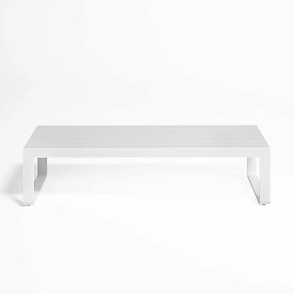 Gandia Blasco - Flat Gartentisch - weiß/BxHxT 160x38x70cm/Gestell Aluminium günstig online kaufen
