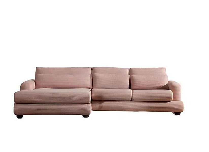 Xlmoebel Ecksofa Hochwertiges Ecksofa in Rosa von Designer für stilvolles, günstig online kaufen