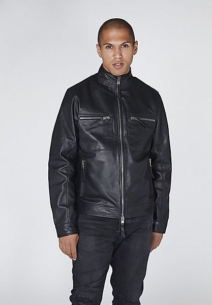 Bolongaro Trevor Lederjacke HIGH NECK WORKER Zwei-Wege-Reißverschluss, supe günstig online kaufen