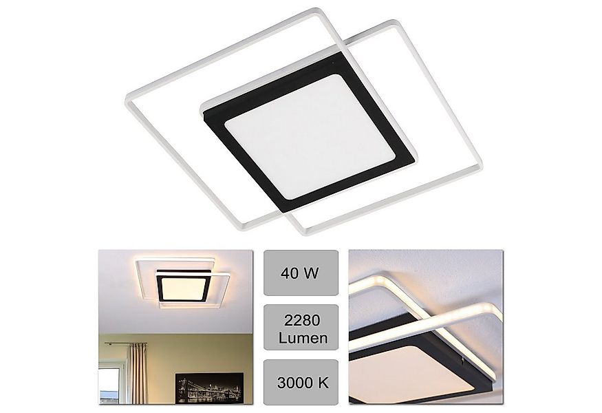Home4Living LED Deckenleuchte Deckenlampe modern 40 Watt Wohnzimmerlampe 1. günstig online kaufen
