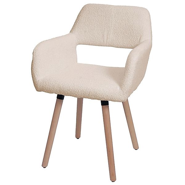 MCW Esszimmerstuhl A50 II Beige Stoff/Textil Boucle 450g/m² günstig online kaufen