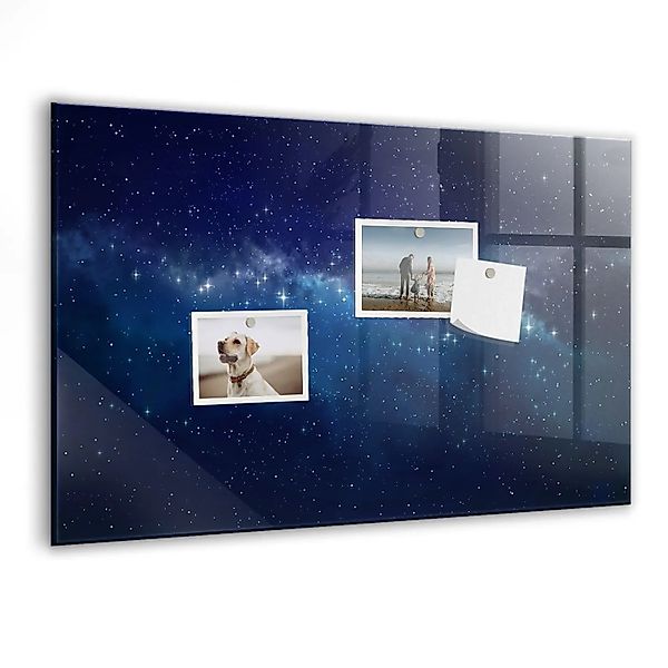Tulup Glasmagnettafel Beschreibbar Dunkler Himmel Sterne 60x40 cm Magnettaf günstig online kaufen
