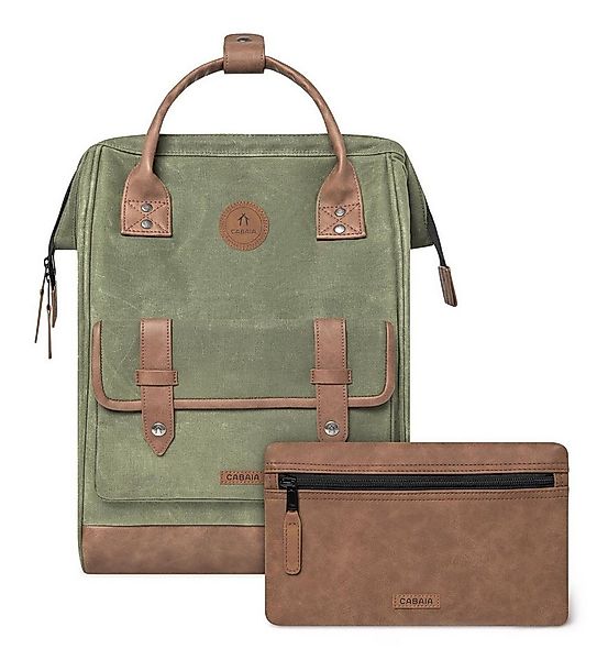 CABAIA Rucksack Waxed Cotton Backpack (Set, 3-tlg) günstig online kaufen