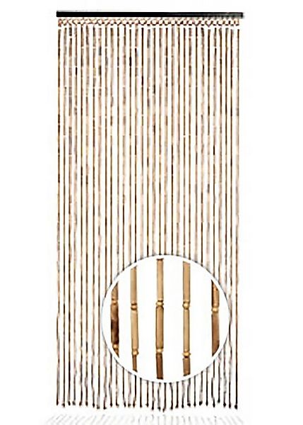 Kobolo Türvorhang Bambusvorhang BAMBOO -Braun Natur - 90x200 cm (1 St), Öse günstig online kaufen