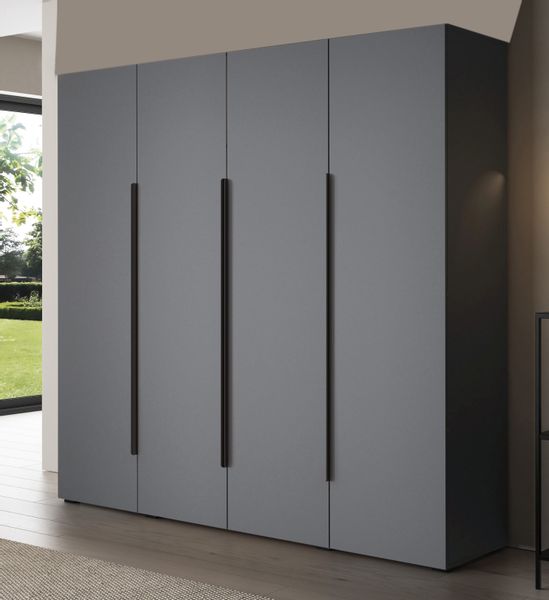 Compleo Drehtürenschrank mit Metallgriffe STELLS, Elegant günstig online kaufen