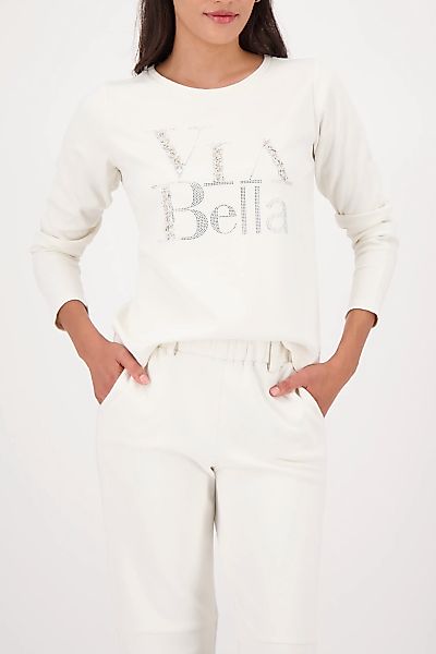 Monari Sweatshirt "Sweatshirt Sweat Schmuckschrift", Regular fit mit Rundha günstig online kaufen