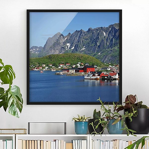 Bild mit Rahmen Architektur & Skyline - Quadrat Finnmark günstig online kaufen