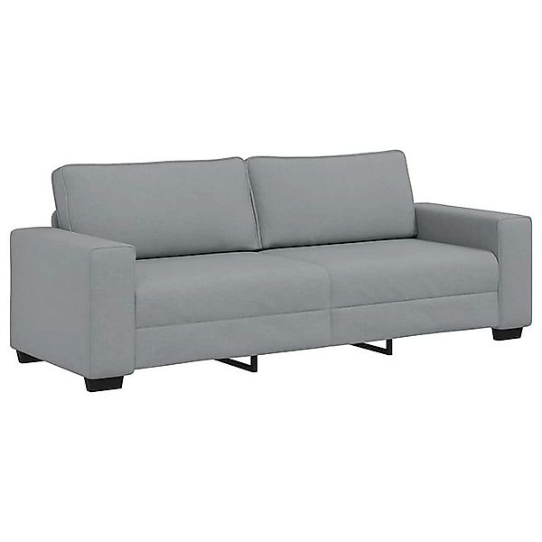 vidaXL Sofa 3-Sitzer-Sofa Hellgrau 180 cm Stoff günstig online kaufen