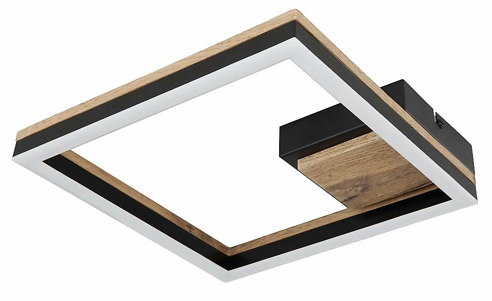 Globo Lighting Deckenleuchte   ¦ schwarz ¦ Maße (cm): B: 27 H: 5,4 T: 27.0 günstig online kaufen