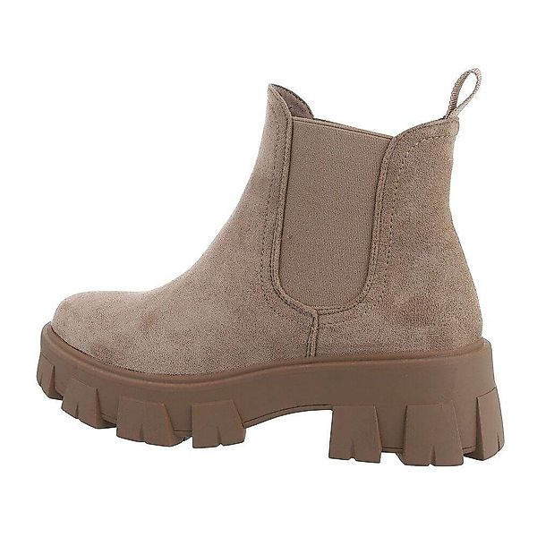 Ital-Design Damen Chelsea Freizeit Plateaustiefelette (76772029) günstig online kaufen