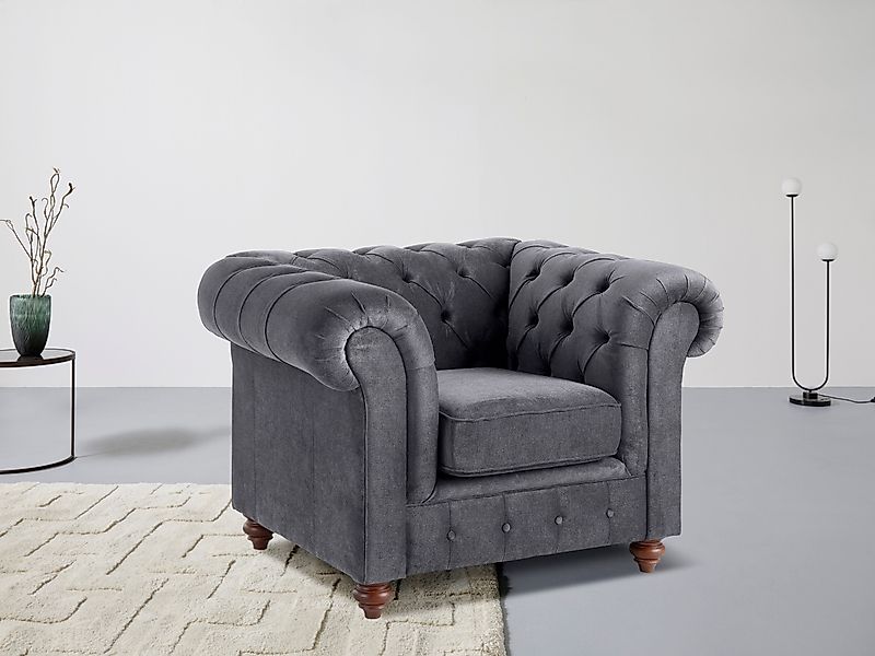 Home affaire Sessel Chesterfield B/T/H: 105/69/74 günstig online kaufen