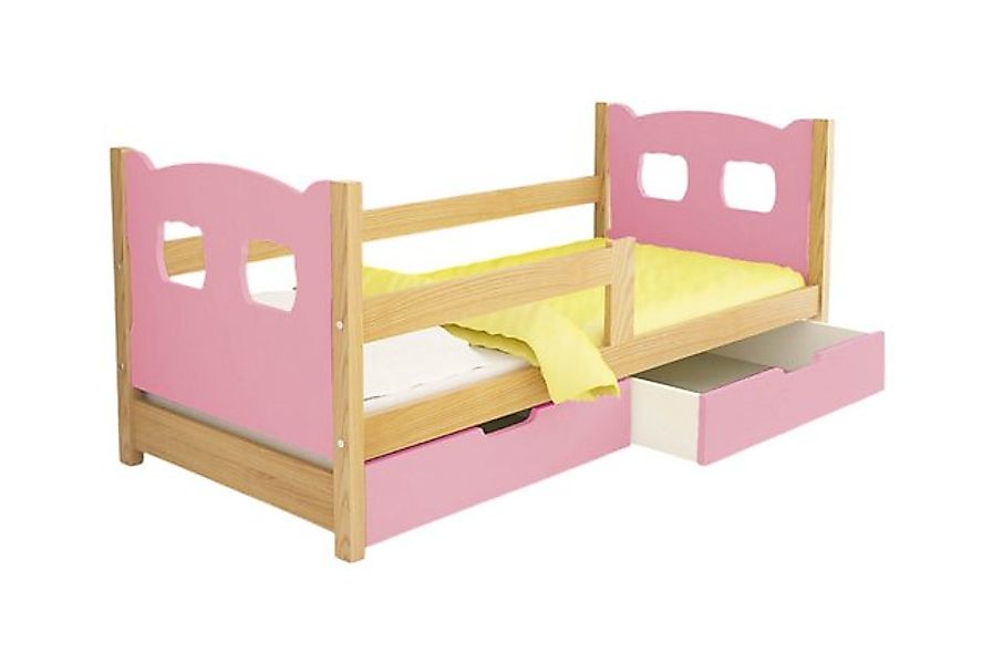 thematys Jugendbett Kinderbett mit abnehmbaren Rausfallschutz und zwei Schu günstig online kaufen