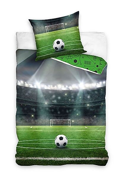 Carbotex Jugendbettwäsche Fußball Bettwäsche 135 x günstig online kaufen