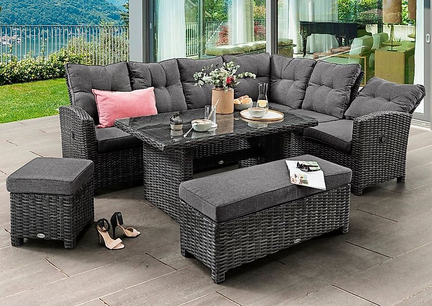 Destiny Gartenlounge-Set SANTA PONSA DE LUXE, (20-tlg., 2x Schenkel, 1x Fuß günstig online kaufen