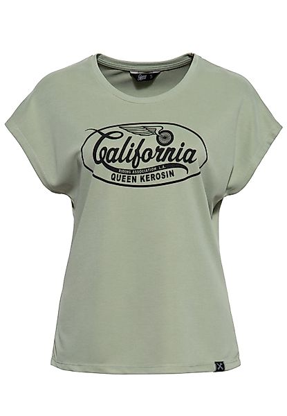 QueenKerosin T-Shirt California (1-tlg) Wohlfühlfaktor mit günstig online kaufen