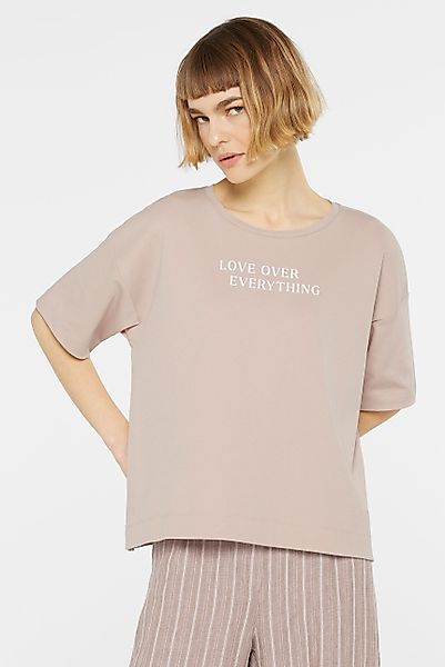 SENSES.THE LABEL Rundhalsshirt aus Baumwolle günstig online kaufen