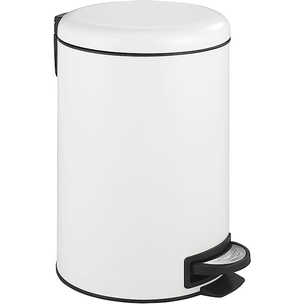 Wenko Tret-Mülleimer Leman Easy Close 12, Weiß günstig online kaufen