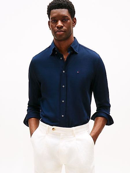 Tommy Hilfiger Langarmhemd "PERFORMANCE KNIT SOLID LS SHIRT" günstig online kaufen