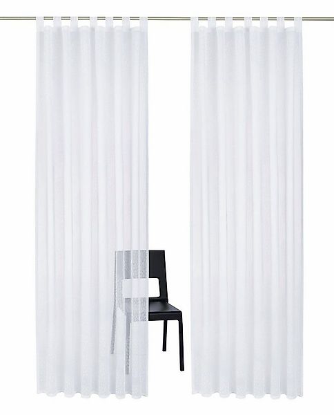 my home Gardine Belem (2 St), Schlaufen, transparent, Voile, 1 oder 2 Schal günstig online kaufen