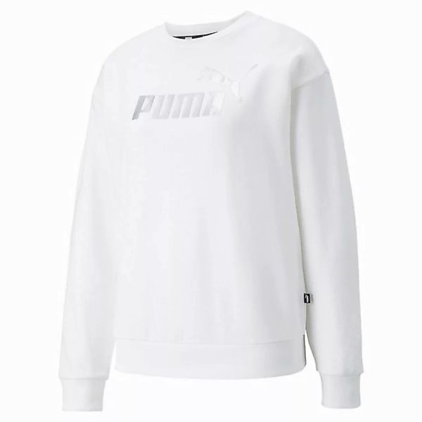 PUMA Fleecepullover Puma Damen Sweatshirt ESS+ Metallic Logo Crew TR 848304 günstig online kaufen