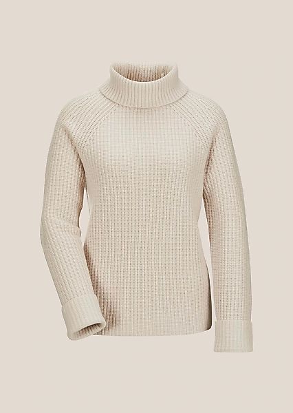 MADELEINE Longpullover "Strickpullover Rollkragen-Pullover aus Kaschmir-Mix günstig online kaufen