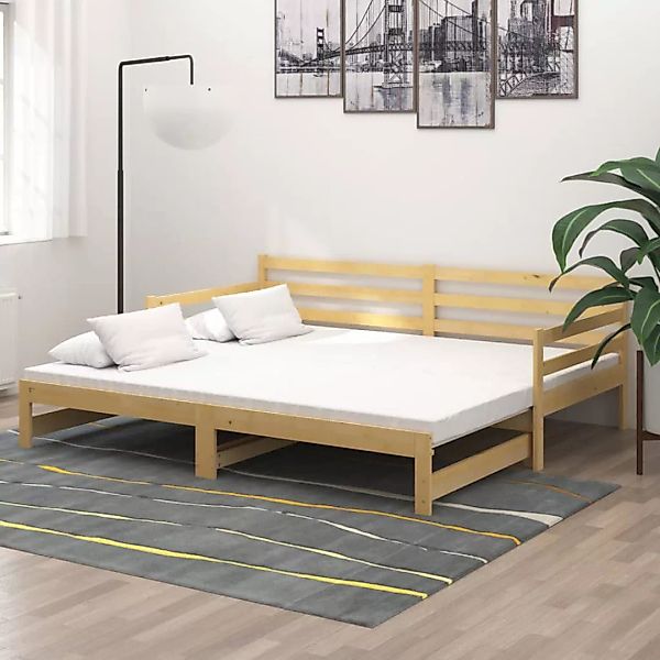 Ausziehbares Tagesbett 2x(90x200) Cm Massivholz Kiefer günstig online kaufen