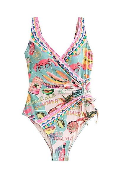 Next Badeanzug Bauchformender Badeanzug mit seitlicher Raffung (1-St) günstig online kaufen