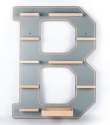 Boarti Wandregal Holz Regal Buchstabe B günstig online kaufen