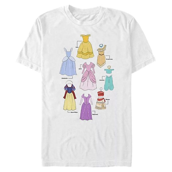 Disney Prinzessinnen - Gruppe Textbook Dresses - Männer T-Shirt günstig online kaufen
