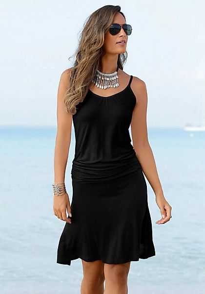 Beachtime Strandkleid aus Viskosejersey mit verstellbaren Trägern, kurzes S günstig online kaufen
