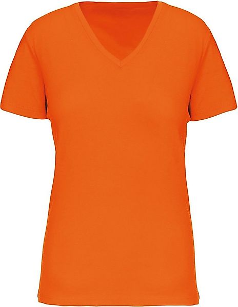 Kariban V-Shirt Damen-T-Shirt BIO150 IC mit V-Ausschnitt günstig online kaufen