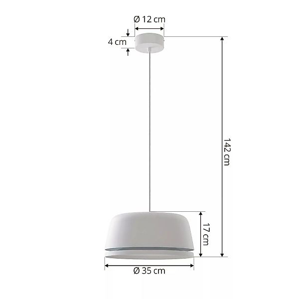 Lucande Faelinor LED-Hängeleuchte, weiß günstig online kaufen
