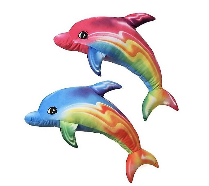 Tinisu Kuscheltier Regenbogen Delfin Kuscheltier - 35 cm Plüschtier weiches günstig online kaufen